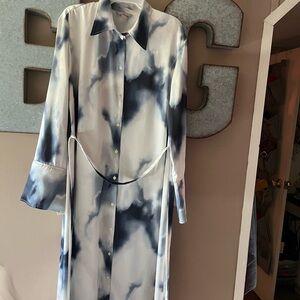 H&M Long Sleeve Tie-Dye Dress